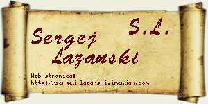 Sergej Lazanski vizit kartica